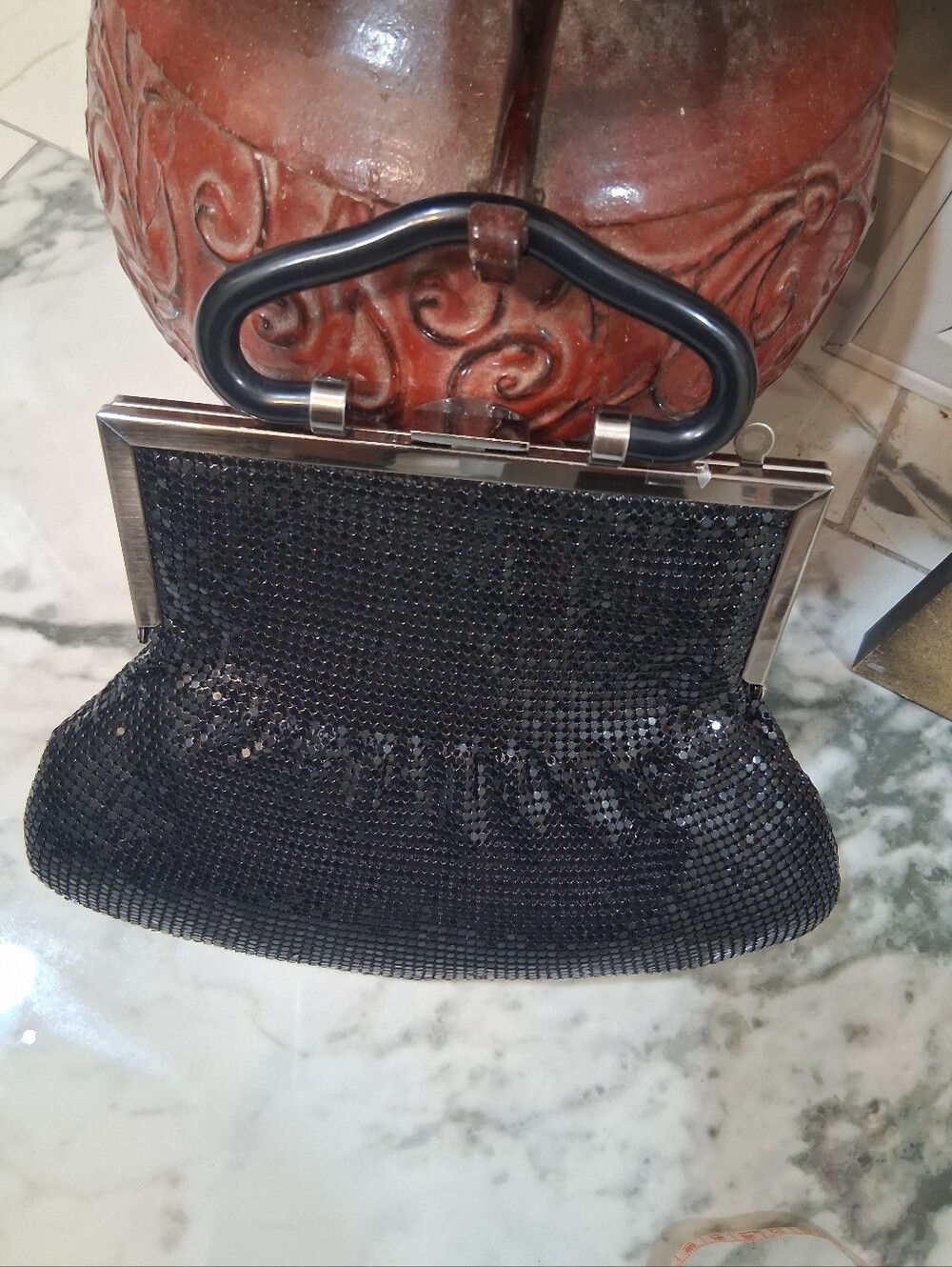 Patricia Nash Black Sequin Frame Clutch - Picture 6 of 7